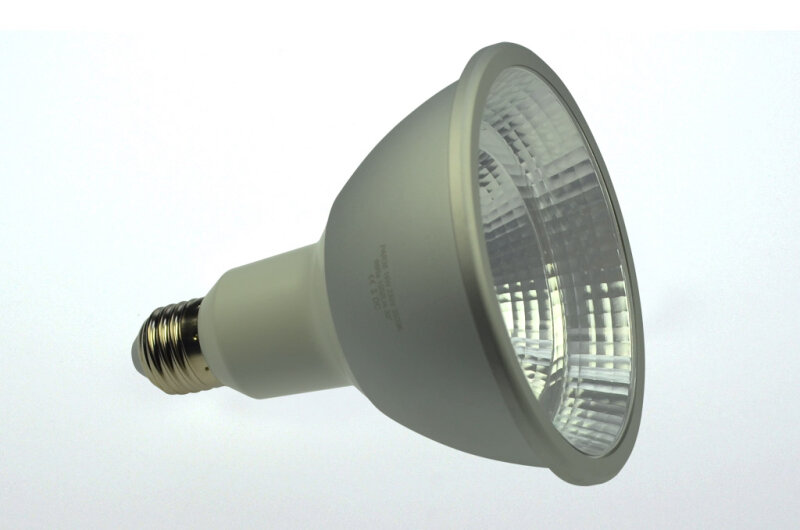 LED-Leuchtmittel, 1x16 W COB Chip, 30°, PAR 38, E27, AC 85-265 V, Verbrauch ca. 16 W, ca. 1000 Lm, für den Innenbereich, warmweiß, ca. 3000 K, IP65, CRI 98, A