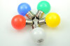 LED-Leuchtmittel, 6x SMD LED 3328, Mini Globe 45 mm, 270°, E27, AC 220-240 V, Verbrauch ca. 1 W, 15 Lm, blau, IP44 Spezialprodukt