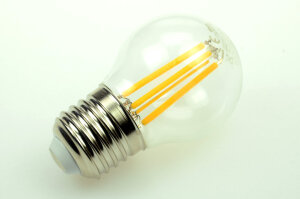 LED-Leuchtmittel, Fadenlampe, Globe 45 mm, E27, 360°,...
