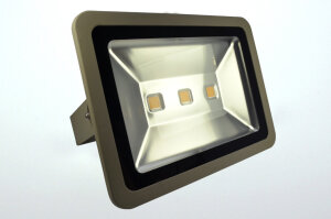 Flutlicht-Strahler, 100 x LED, 120°, AC 100-240 V, Verbrauch ca. 100 W, 6500 Lm, inkl. Halterung, Kabelanschluss, für den Außenbereich IP65, warmweiß, A