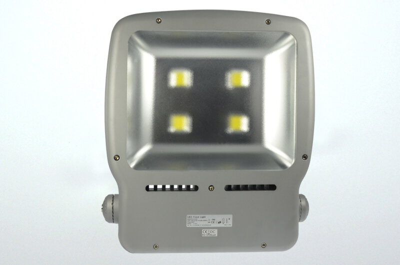 Flutlicht-Strahler, 240 x LED, 120°, AC 100-240 V, ca. 240 W, 15.000 Lm, inkl. Halterung, Kabelanschluss, für den Außenbereich IP65, kaltweiß