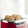 Eleganter 4 Scheiben Toaster im exklusiven Design, Boretti B301 rot