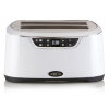 Eleganter 4 Scheiben Toaster im exklusiven Boretti Design, B302 weiß