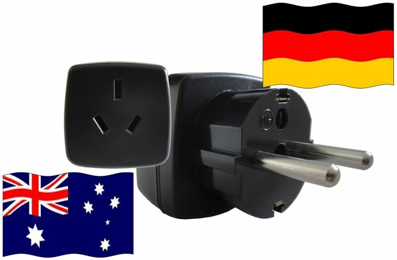 Reiseadapter Deutschland - Kompatibel mit Geräten aus Australien
