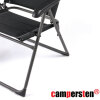Den campersten Camping Hochlehner 150kg mit verstellbarer Rückenlehne + Kissen faltbar und klappbar