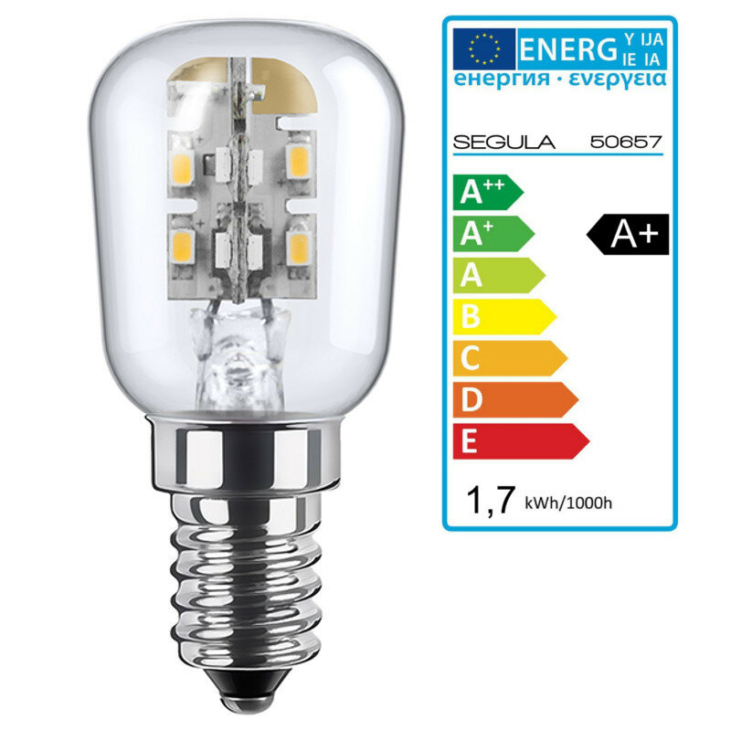 LED Kühlschranklampe Mini E14 1,7Watt, Segula 50657 LED Lampe