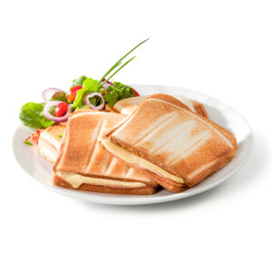 Familien-Sandwich-Toaster XXL 4er Sandwichmaker Muschelform