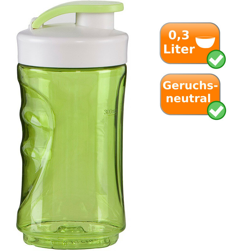 Ersatzflasche für Smoothie-Mixer  300ml grün