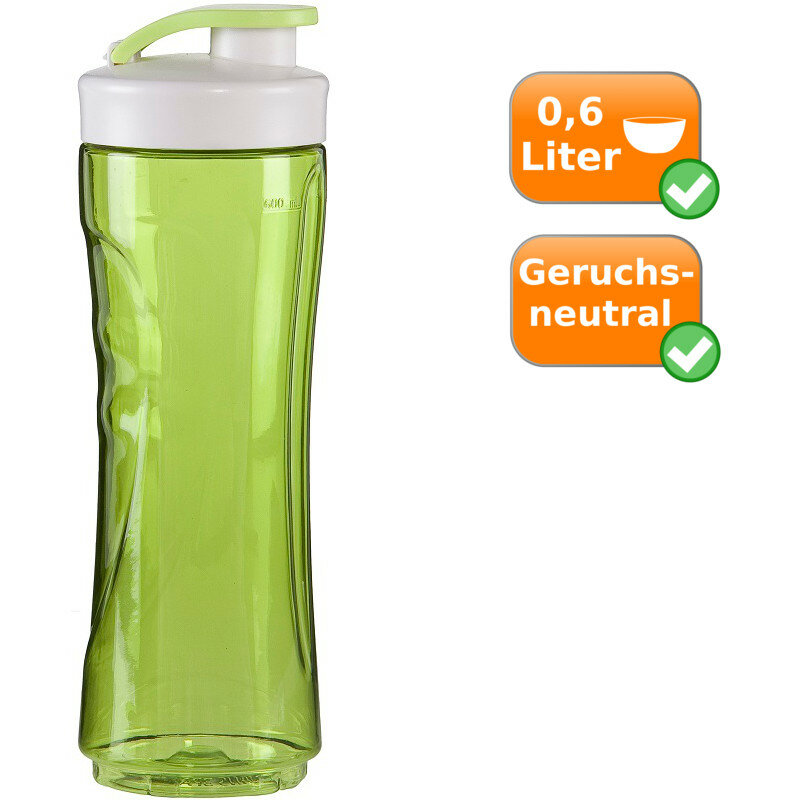 Ersatzflasche für Smoothie-Mixer 600ml grün