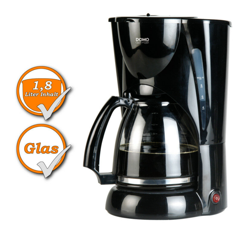 Ersatzkanne für Kaffeemaschine 1,8Liter DOMO DO418KT+DO470K Glaskanne Achtung wirklich nur für die angegebene Maschine passend!!!