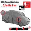 Die campersten® LUXUS Wohnmobil-Abdeckhaube 5,7-6,1m Größe:M - High-Protection 4Schichten-Gewebe