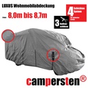 Die campersten® LUXUS Wohnmobil-Abdeckhaube 8,0-8,7m Größe:4XL-High-Protection 4Schichten-Gewebe