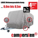 Die campersten® LUXUS Wohnwagen-Abdeckhaube 8,0-8,5m Größe:5XL-High-Protection 4Schichten-Gewebe