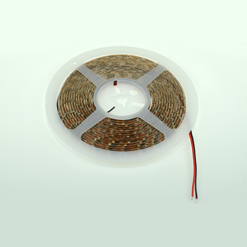 [DA_LED60B500br35o] LED Band IP65 5m trennbar warmweiß Sockel: Kabel 30cm rot schwarz DC 12-15V Verbrauch: 24W