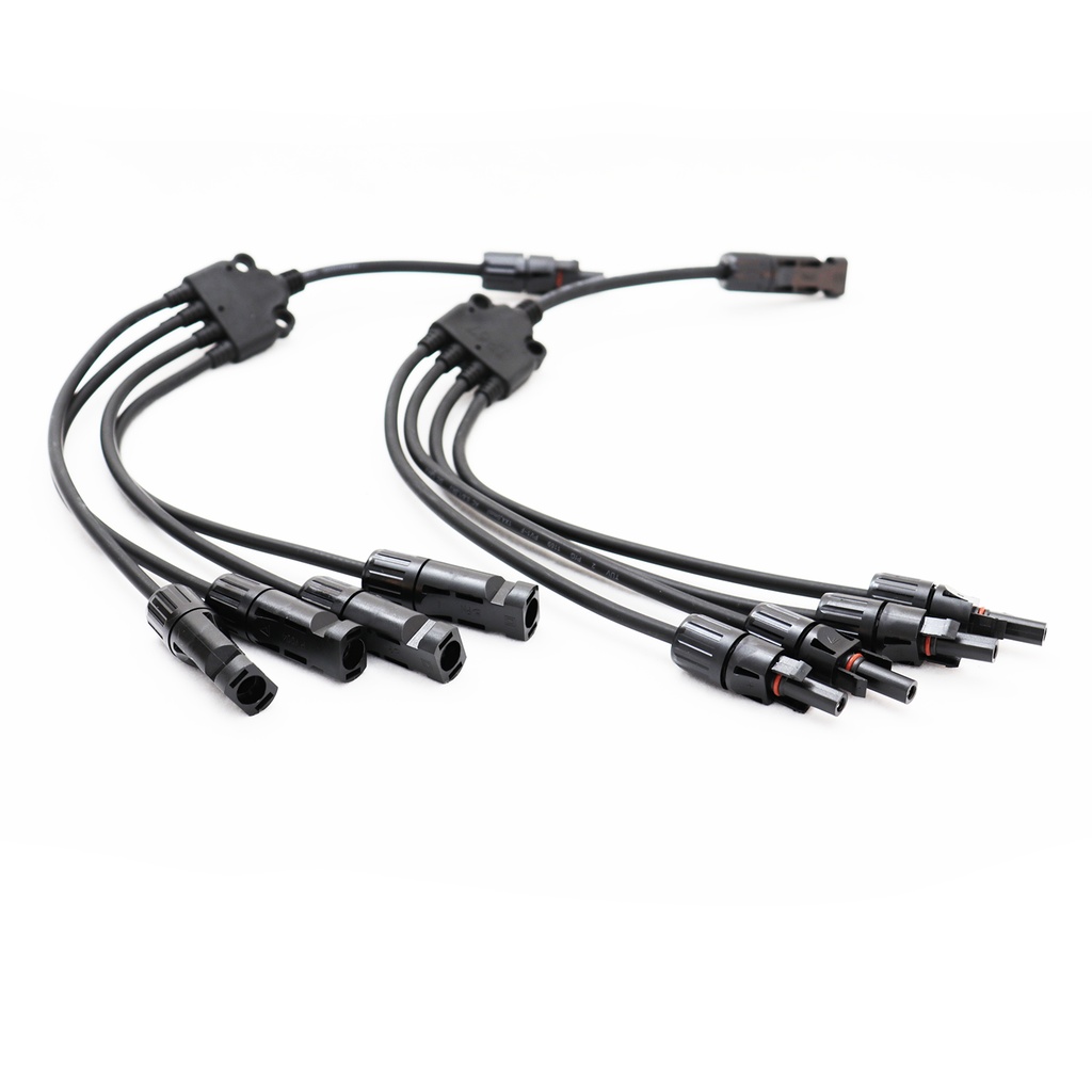 [WS902-1008] MC4 T-Stecker 4-fach-Verteiler-Set MC4.4-kompatibel