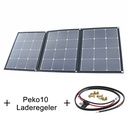 Wattstunde® SunFolder 120W Solartasche Solarmodul BASIC Set inkl. 10A Laderegler und Anschlusskabel, faltbar