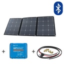 Wattstunde® SunFolder 120W Solartasche Solarmodul MPPT Set+ inkl. 15A MPPT Laderegler mit Bluetooth und Anschlusskabel, faltbar