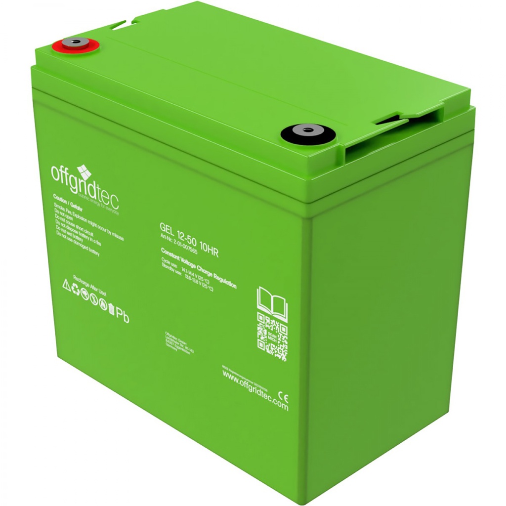 [OGT2-01-007565] Offgridtec 50Ah C10 GEL Akku 12V
