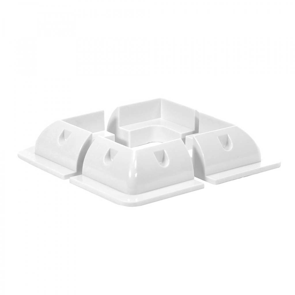 [OGT8-01-006530] Offgridtec ABS Eckprofil Set weiß 150x150mm