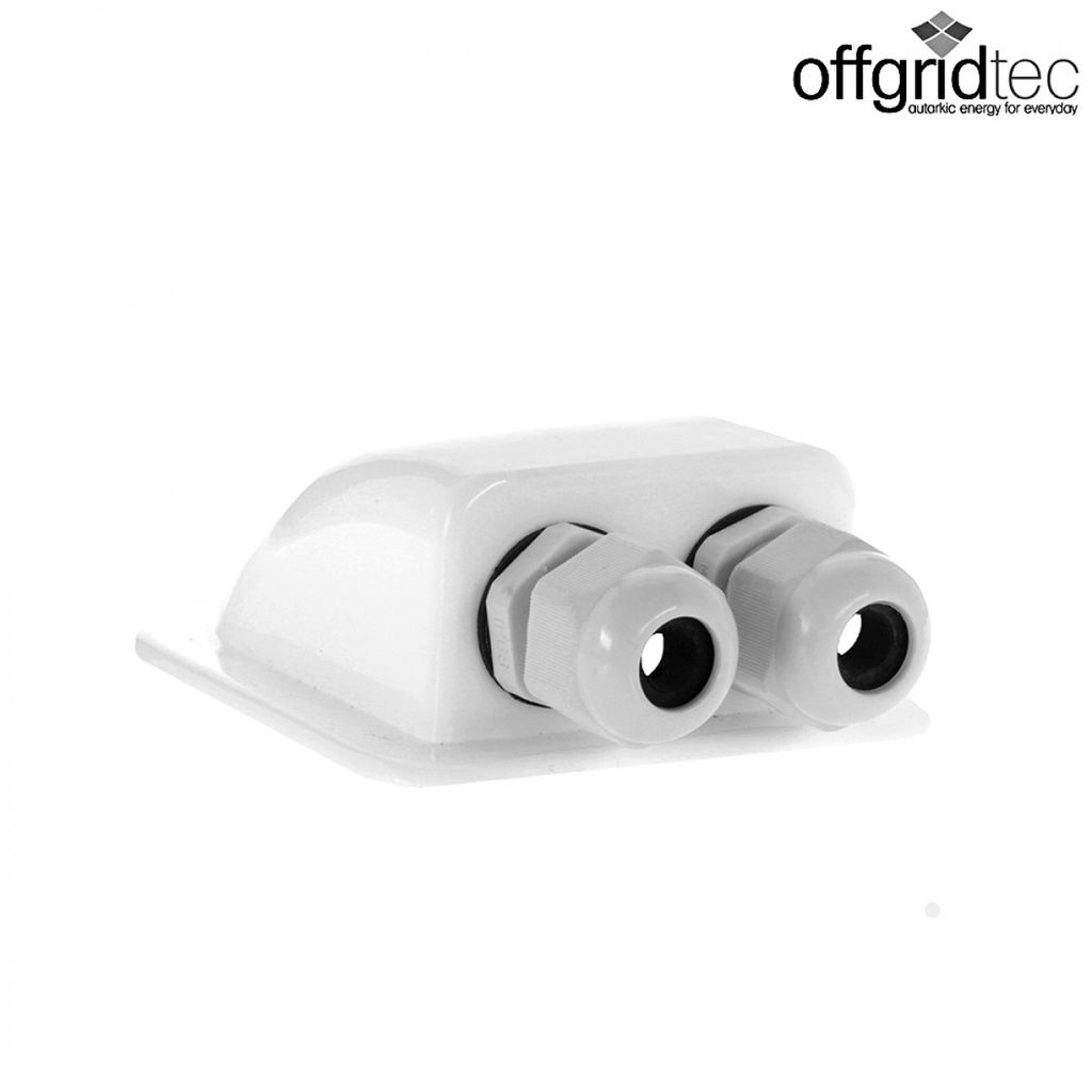 [OGT8-01-006420] Dachdurchführung 2-fach weiß für Solarkabel