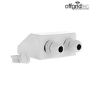 Offgridtec© Dachdurchführung 2-fach Heavy weiß
