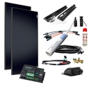310W Wohnmobil-Solaranlage, Komplett-Set mit Schindel Zellen OLP, Votronic MPPT Laderegler und Haltespoiler von campersten® -schwarz
