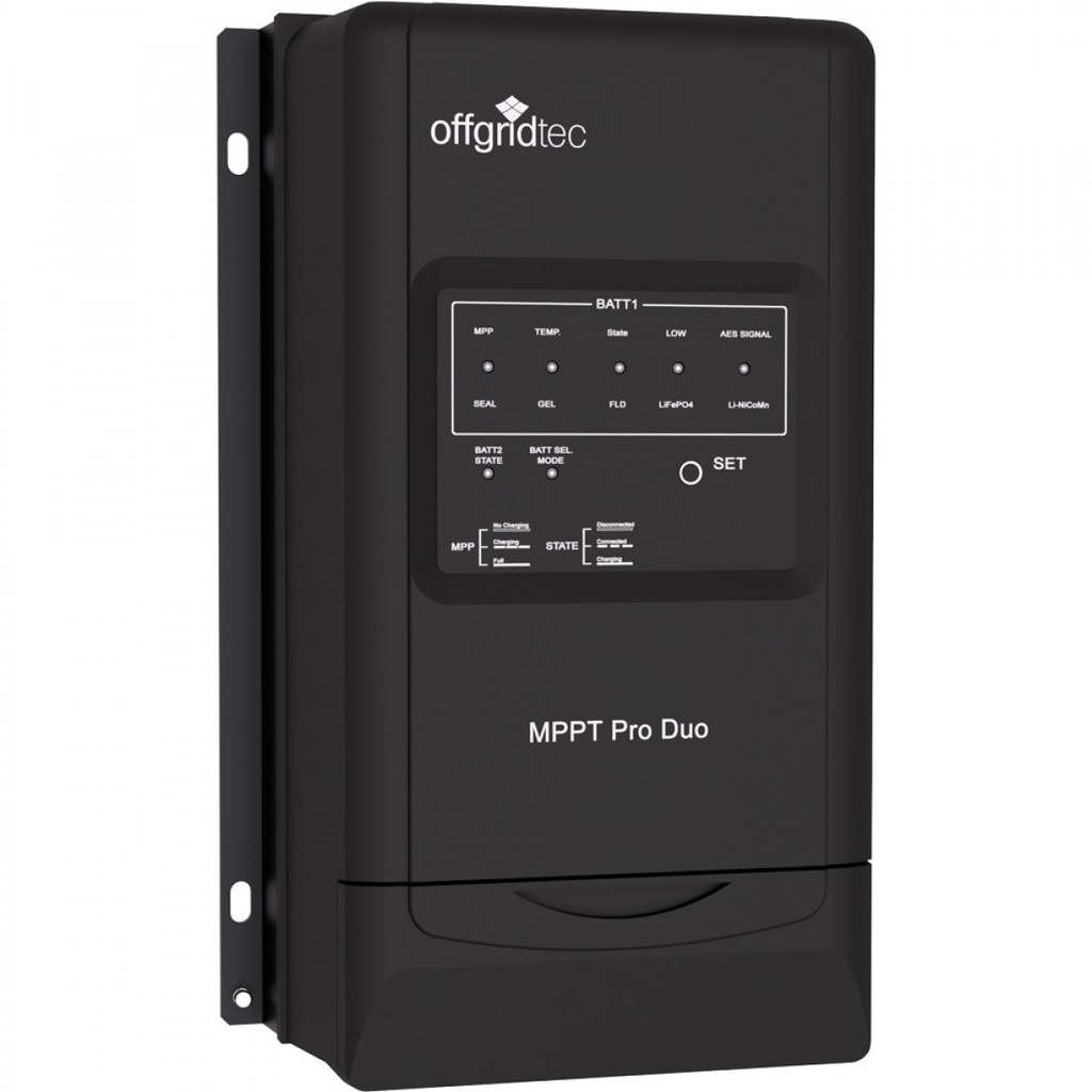 [OGT1-01-011200-0PRZ] Offgridtec MPPT Pro Duo Laderegler 30A 12V 24V für zwei Batteriekreisläufe  mit 0% Umsatzsteuer nach §12 Abs. 3 UStG