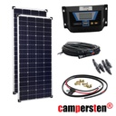 360W 36V Solar Inselanlage Bausatz (2x180W) Solar Laderegler 20A LR20ALCD 1xUSB für 24V-Systeme
