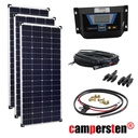540W 36V Solar Inselanlage Bausatz (3x180W) Solar Laderegler 20A LR20ALCD 1xUSB für 24V-Systeme