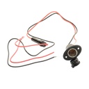 Adapterbuchse für KFZ - Zigarettenanzünder mit Kabel schraubbar für Frontplatten 12V 10A