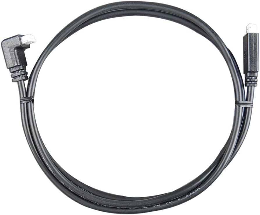 Victron VE.Direct Cable 0,9m (one side Right Angle conn)
