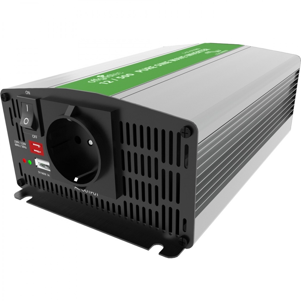 [OGT1-01-011080-0PRZ] Offgridtec® PSI Sinus Spannungswandler 500W 1000W 12V auf 230W mit 0% Umsatzsteuer nach §12 Abs. 3 UStG