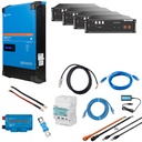 Solarspeicher Heimspeicher-System als Victron ESS 14 kWh 4x US3000C 5 kVA (1 Phase) mit integriertem GX 1 freier DC Anschluss