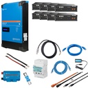Solarspeicher Heimspeicher-System als Victron ESS 28 kWh 8x US3000C 5 kVA (1 Phase) mit integriertem GX 1 freier DC Anschluss