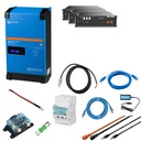 Solarspeicher Heimspeicher-System als Victron ESS 10,5 kWh 3x US3000C 3 kVA (1 Phase) mit integriertem GX 1 freier DC Anschluss