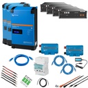 Solarspeicher Heimspeicher-System als Victron ESS 14 kWh 4x US3000C 9 kVA (3 Phasen m. 3 kVA)  mit integriertem GX 1 freier DC Anschluss
