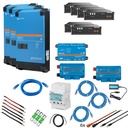 Solarspeicher Heimspeicher-System als Victron ESS 21 kWh 6x US3000C 9 kVA (3 Phasen m. 3 kVA) mit Cerbo GX 1 freier DC Anschluss