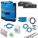 Solarspeicher Heimspeicher-System als Victron ESS 7 kWh 2x US3000C 9 kVA (3 Phasen m. 3 kVA) mit integriertem GX 1 freier DC Anschluss