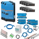 Solarspeicher Heimspeicher-System als Victron ESS 28 kWh 8x US3000C 9 kVA (3 Phasen m. 3 kVA) mit Cerbo GX 1 freier DC Anschluss