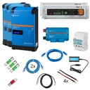 Solarspeicher Heimspeicher-System als Victron ESS 10,24 kWh 2x Pytes V5 9 kVA (3 Phasen m. 3 kVA) mit integriertem Cerbo GX 1 freier DC Anschluss