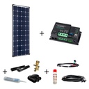 150W Wohnmobil-Solaranlage, Komplett-Set mit Hochleistungs Zellen SPR-Ultra, Votronic MPPT Laderegler und Haltespoiler, am campersten® mit weißen Spoilern