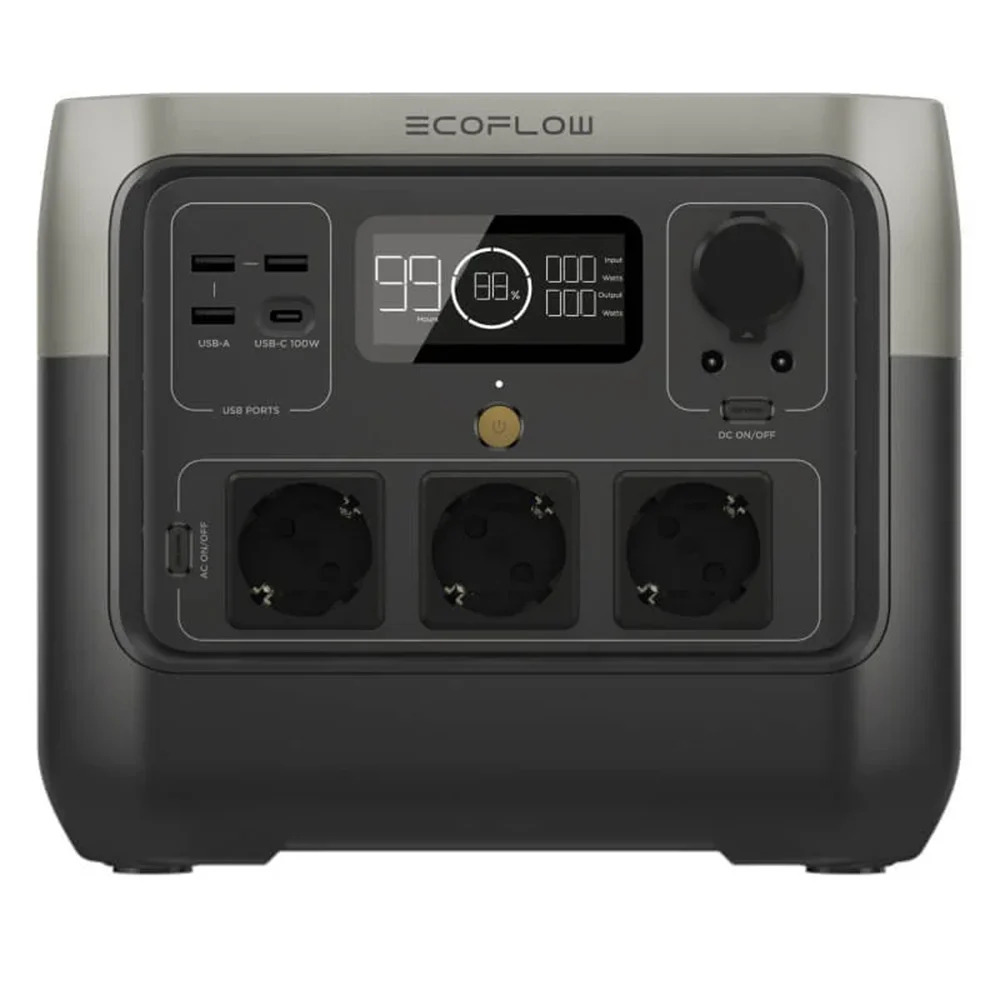 [OGT2-11-015825] EcoFlow River 2 Pro Powerstation 768Wh 800W AC USB-Port