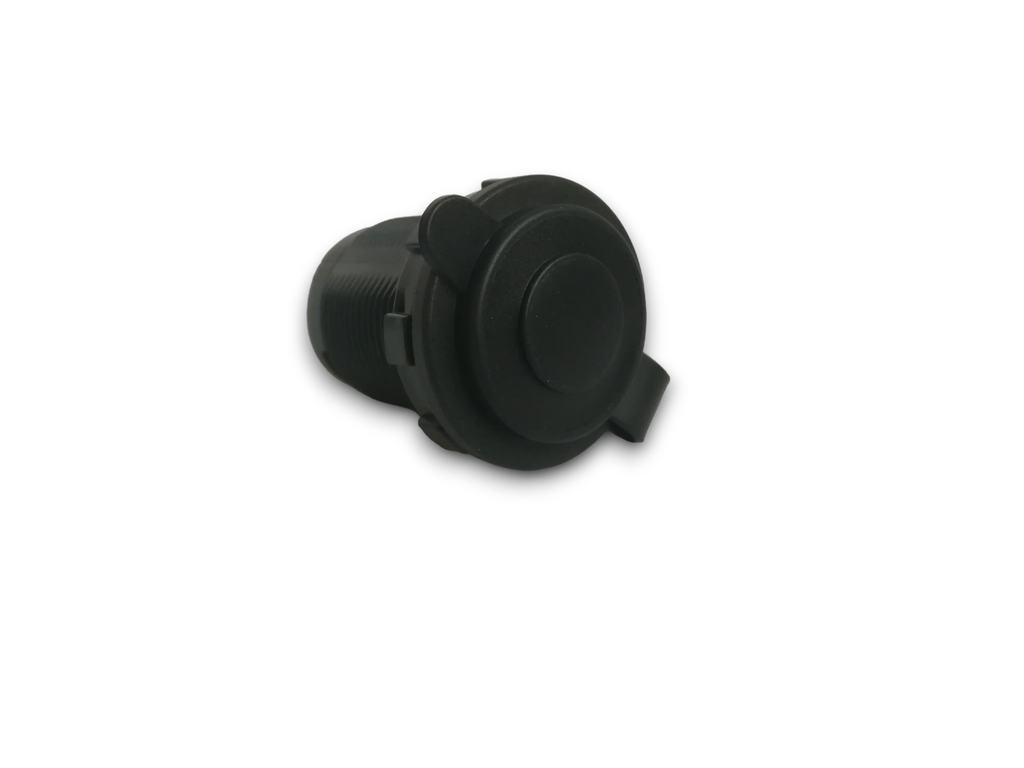 [A13-142E] Adapterbuchse für KFZ-Zigarettenanzünder mit Kappe für Frontplatten schraubbar 12-24V DC 20A