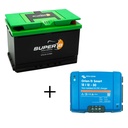 Set mit 30A Bluetooth Ladebooster und Super B EPSILON 12V100AH