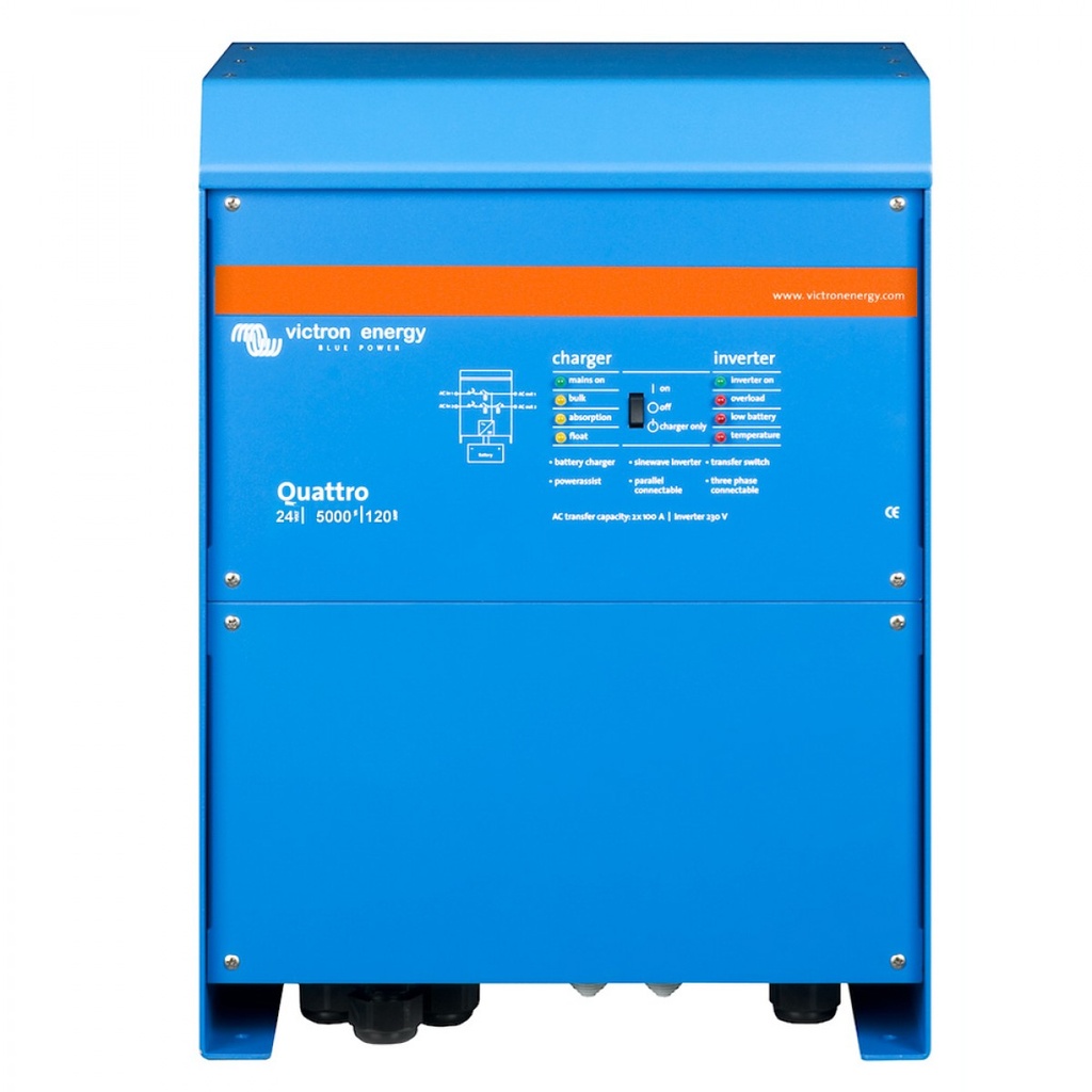 Victron Quattro 24/5000/120 Wechselrichter 4000W und Ladegerät 24V