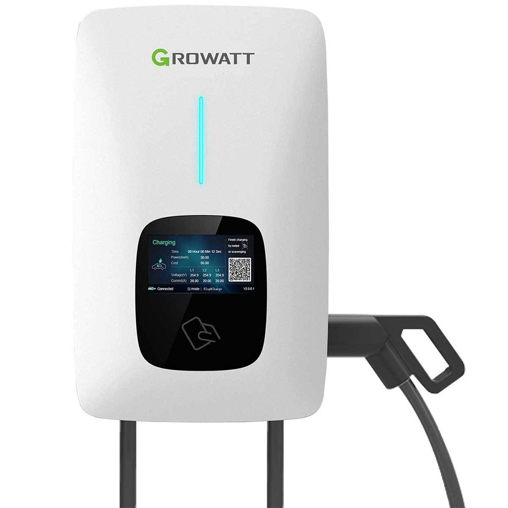 Growatt EV Ladegerät Wallbox THOR 11AS-P-V1 (WiFi, RFID, LCD) inkl. 5m Ladekabel