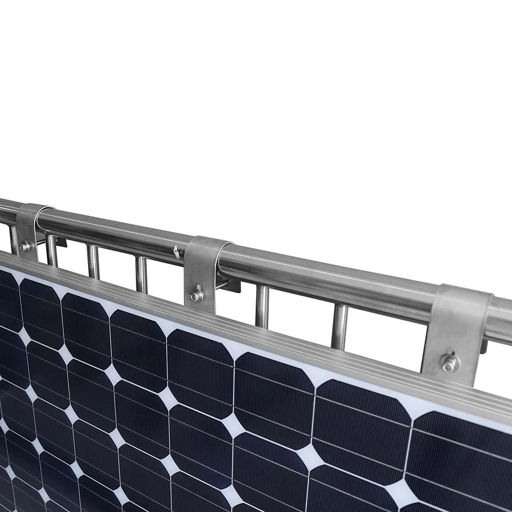 [OGT8-01-015785] Solarmodul Halter für Balkongeländer Rahmenhöhe 30-35mm 1800mm Modullänge