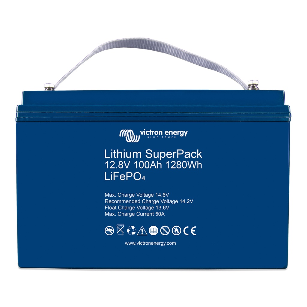 Victron Lithium SuperPack 12,8V/100Ah (M8) High Current LiFePO4