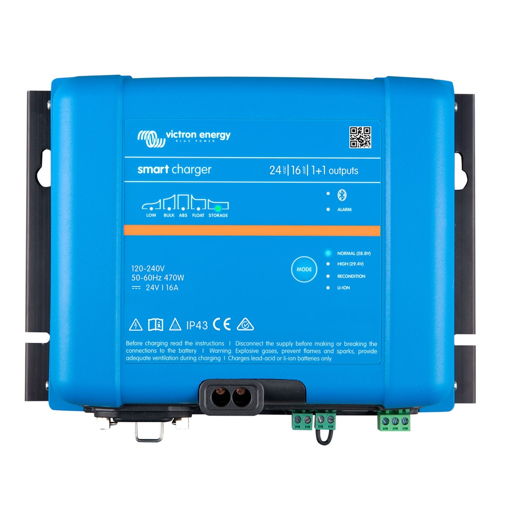 Victron Smart IP43 Charger 24/16(1+1) 120-240V
