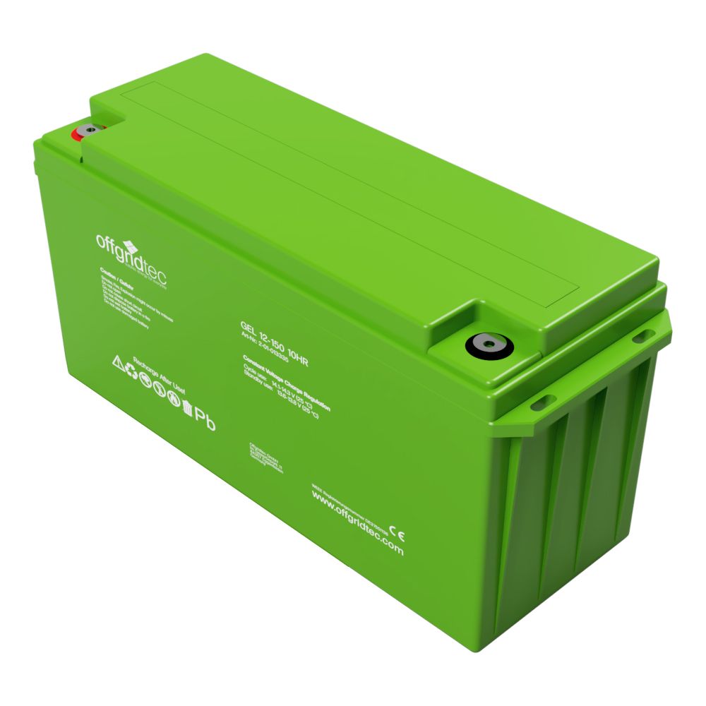 [OGT2-01-013335] Offgridtec® 150Ah C20 GEL Akku 12V - Solar Batterie Akku Extrem zyklenfest